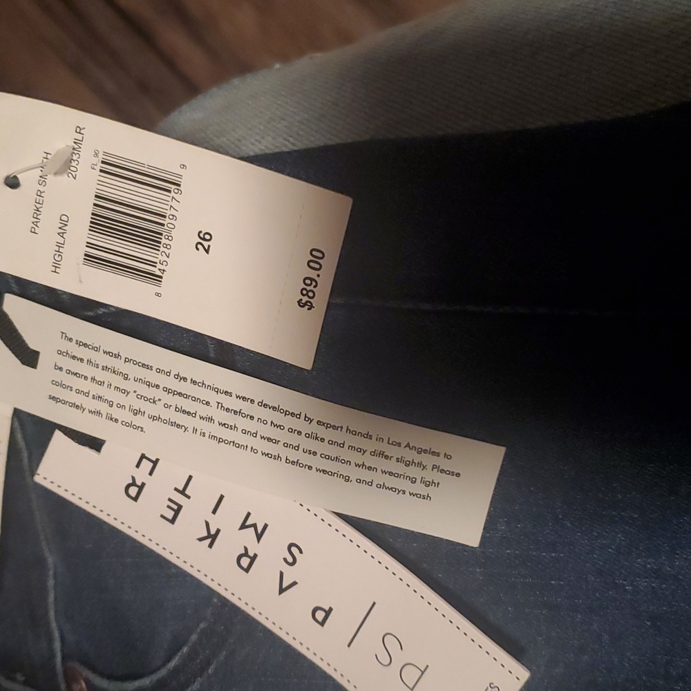 Parker Smith straight high wasted jeans size 26